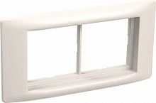 Рамка-суппорт для кабель-канала 80x40 и 150x60 мм IEK Праймер 2-м. 4 мод. белый картинка